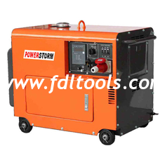 中国 車輪が付いている 5.0KVA 無声ディーゼル発電機 サプライヤー